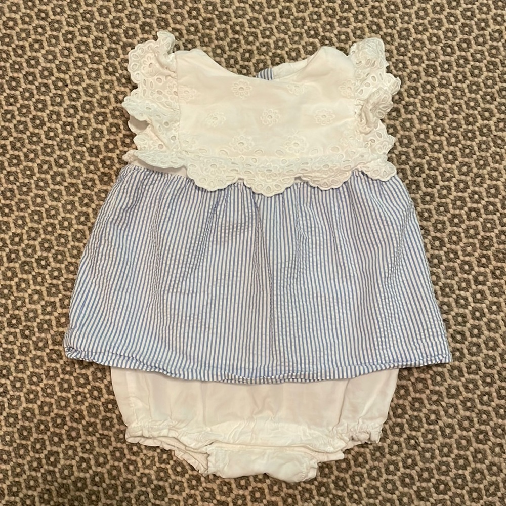 Janie and jack seersucker romper